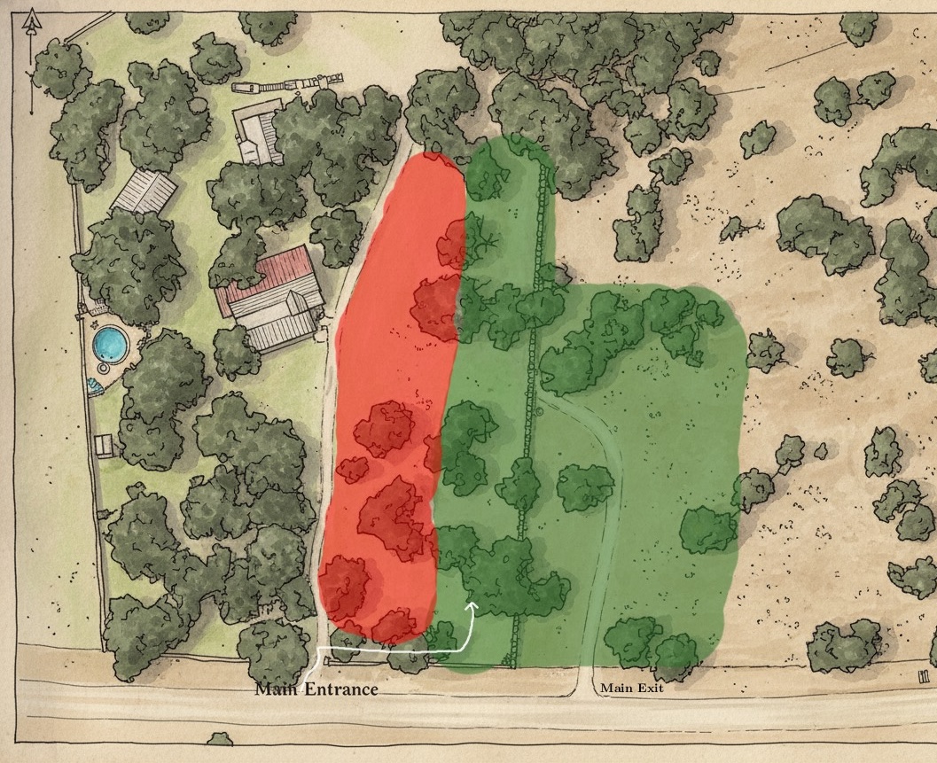 Poco Loco Ranch Parking Map